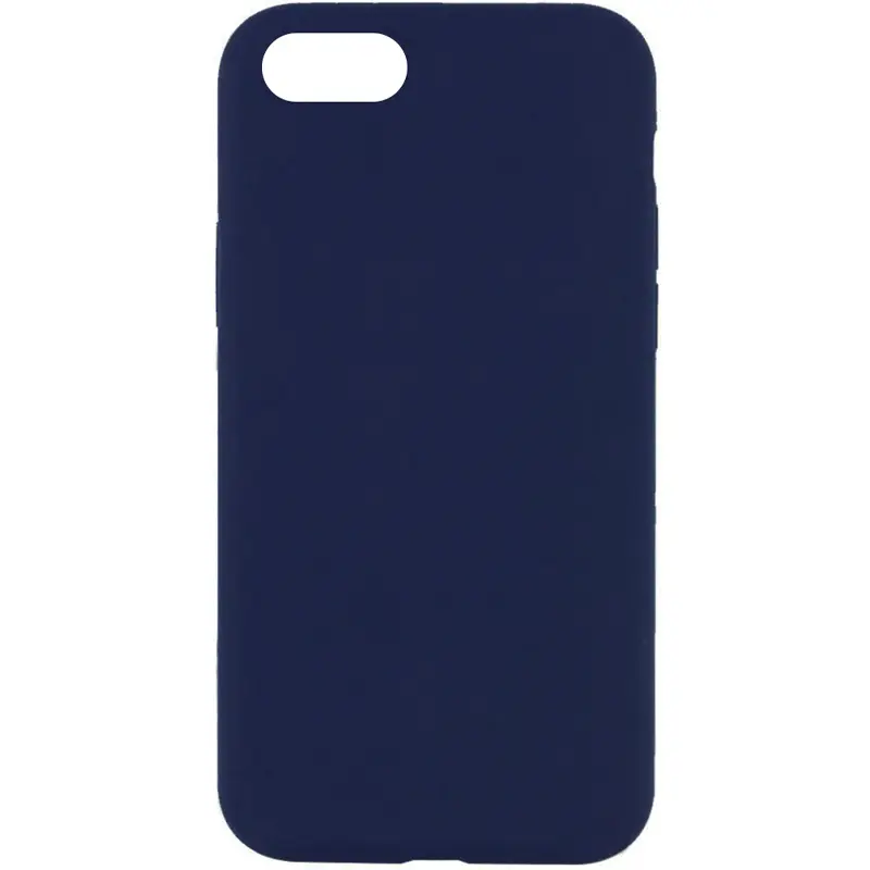 Чехол Silk Full Protective (AA) NO LOGO для Apple iPhone SE (2020) / 7 / 8 (4.7"), Темно-синий / Midnight blue, Силикон, купить оптом с доставкой