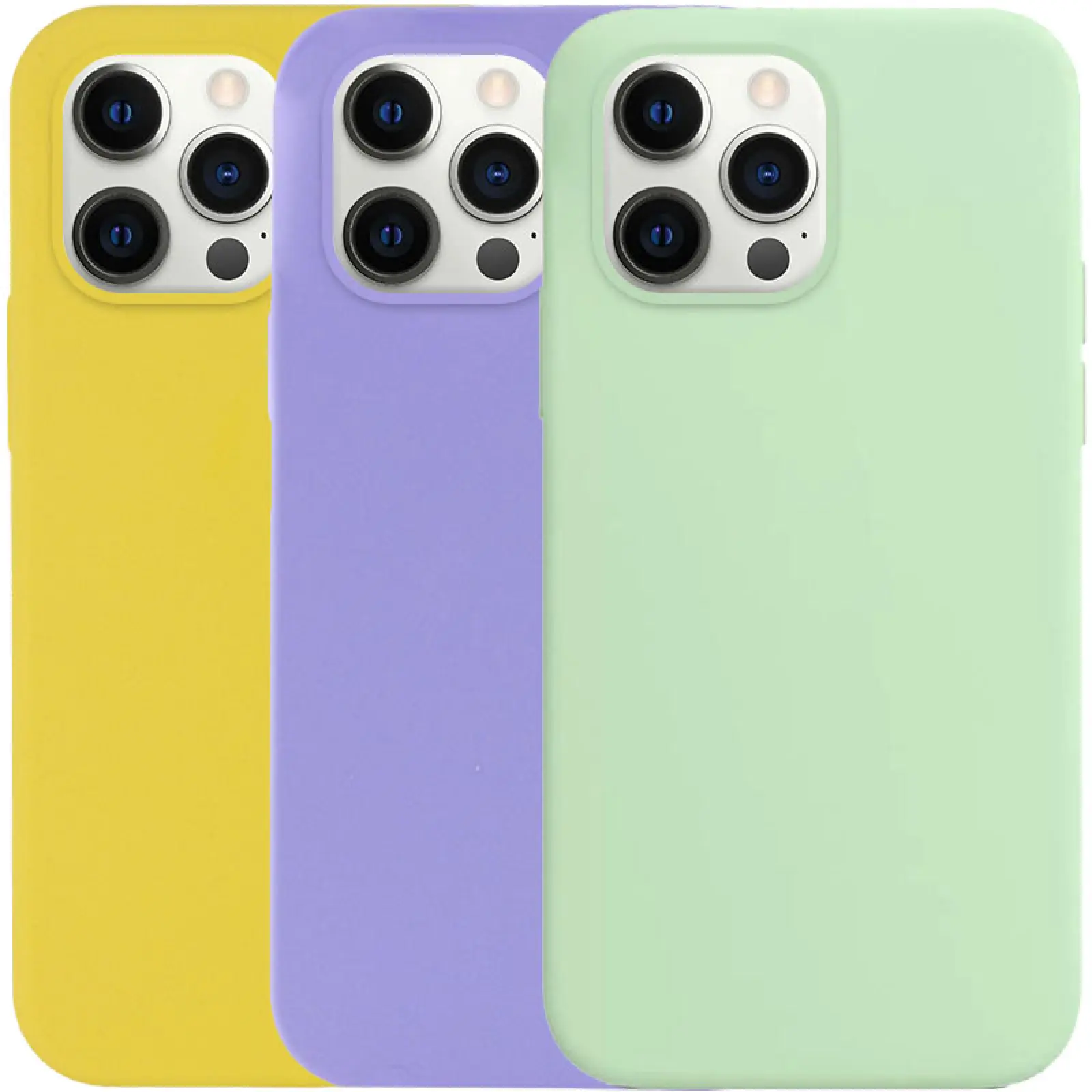 Чехол Silicone Case Full Protective (AA) NO LOGO для Apple iPhone 12 Pro / 12 (6.1"), Силикон, купить оптом с доставкой