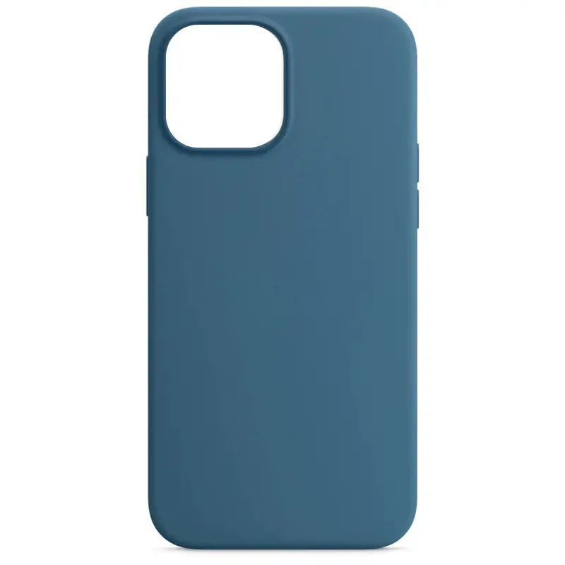 Чехол Silk Full Protective (AA) NO LOGO для Apple iPhone 12 Pro / 12 (6.1"), Синий / Blue Jay, Силикон, купить оптом с доставкой