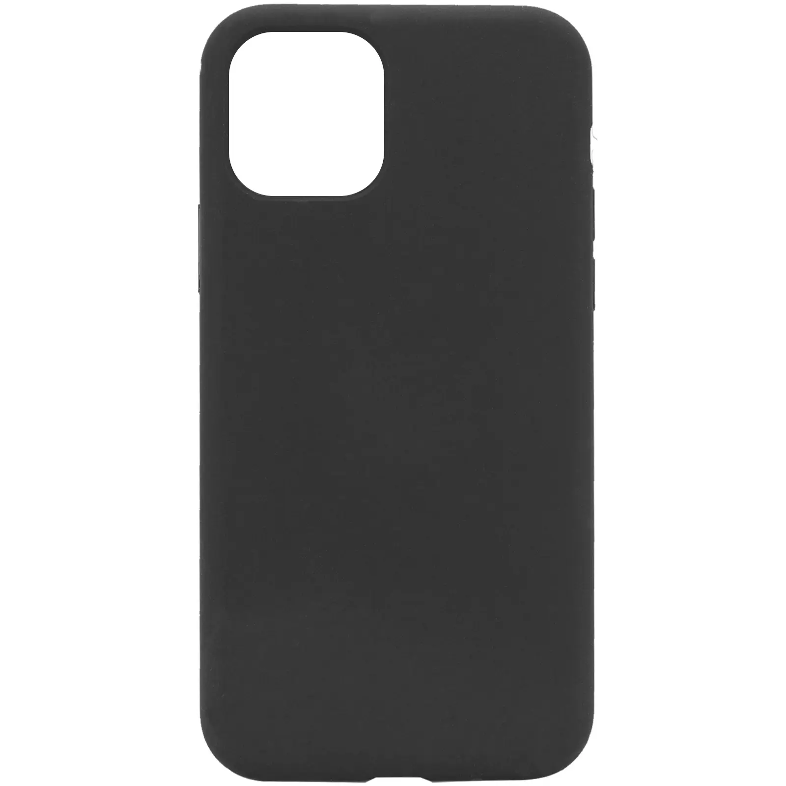 Чехол Silicone Case Full Protective (AA) NO LOGO для Apple iPhone 12 Pro / 12 (6.1"), Черный / Black, Силикон, купить оптом с доставкой