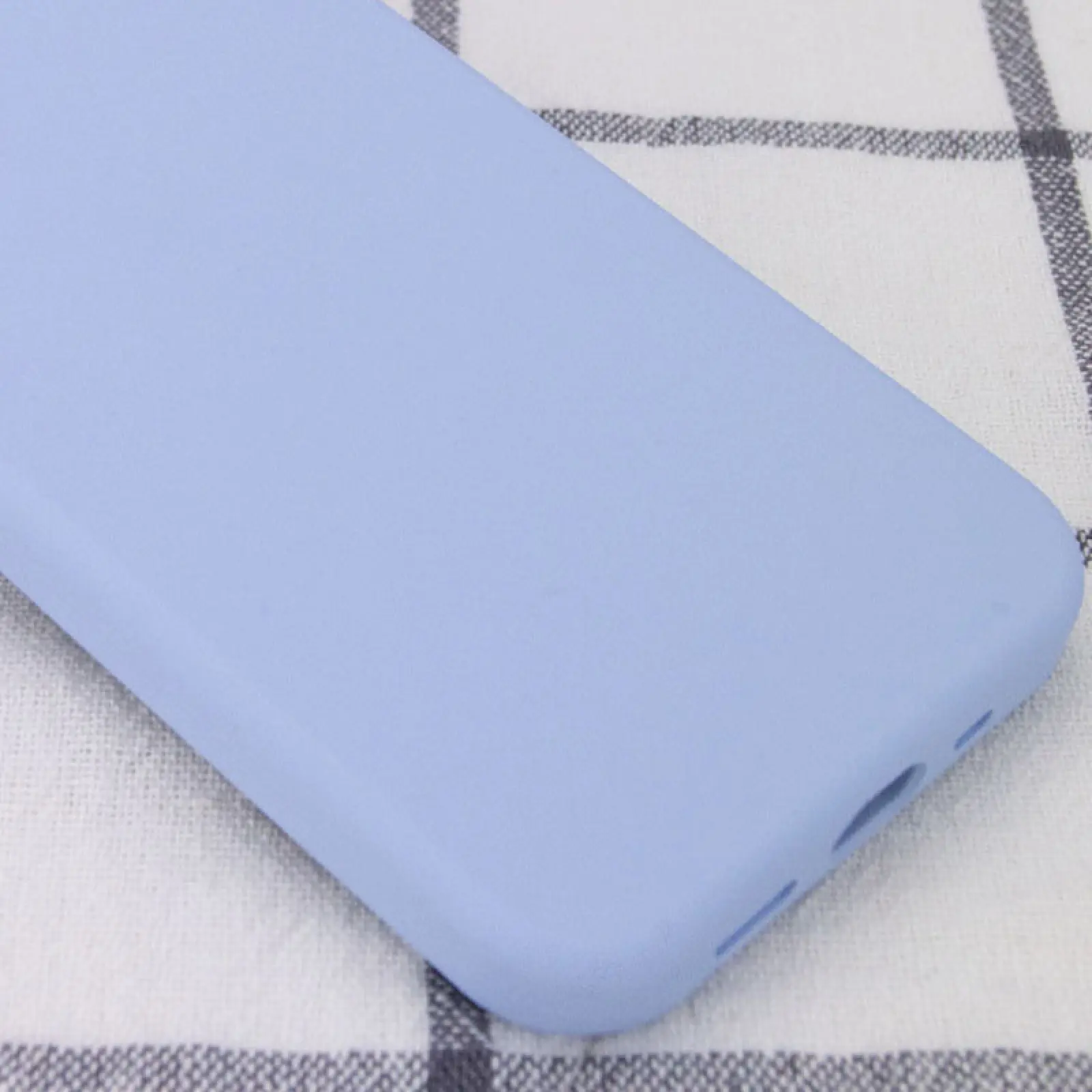Чехол Silicone Case Full Protective (AA) NO LOGO для Apple iPhone 12 Pro Max (6.7"), Голубой / Lilac Blue 1, Силикон, купить оптом с доставкой