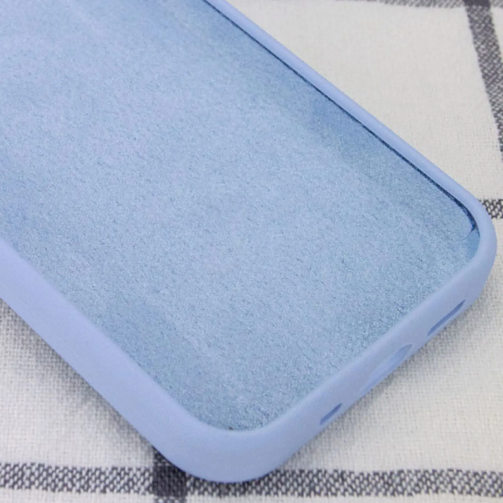 Чехол Silicone Case Full Protective (AA) NO LOGO для Apple iPhone 12 Pro Max (6.7"), Голубой / Lilac Blue 2, Силикон, купить оптом с доставкой