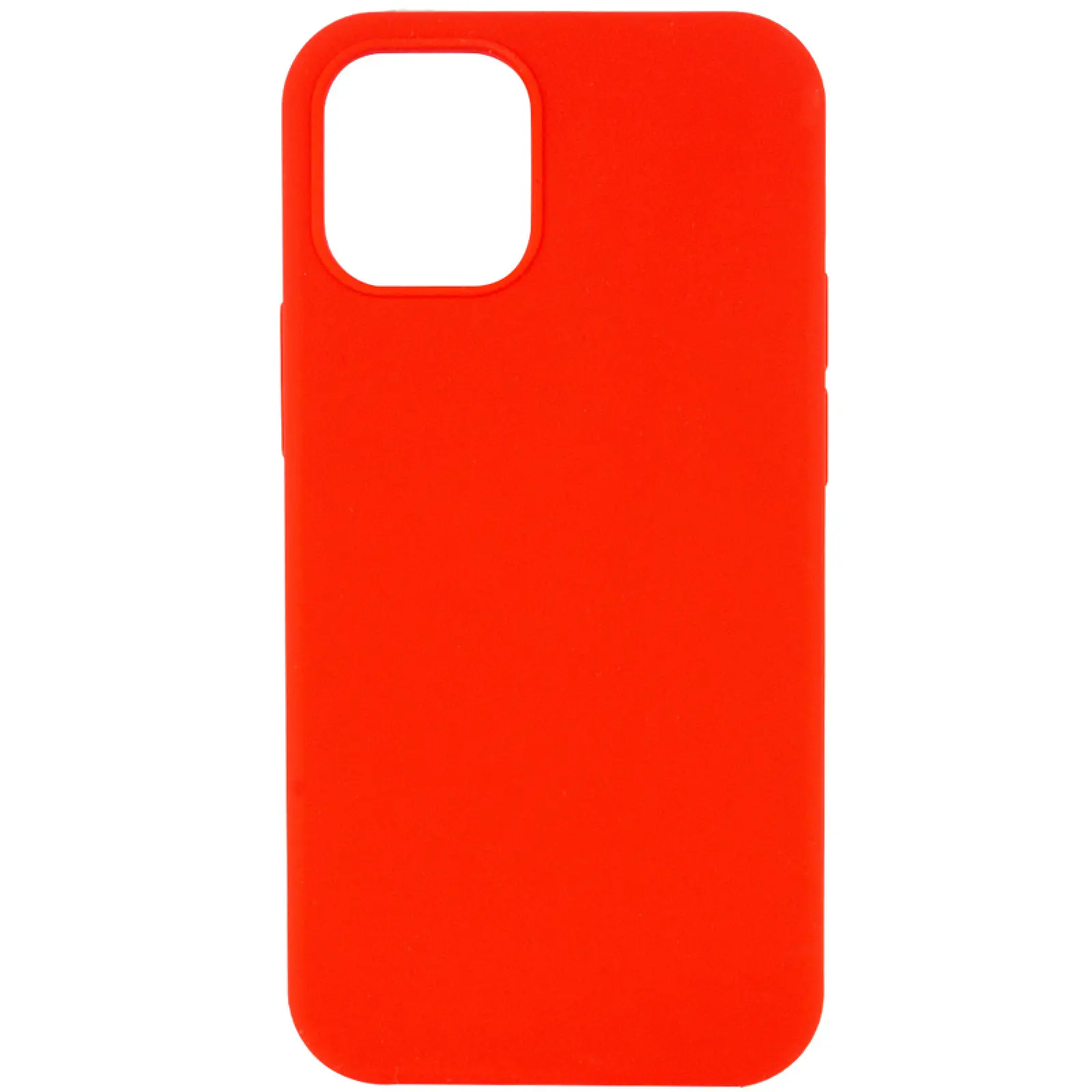 Чехол Silicone Case Full Protective (AA) NO LOGO для Apple iPhone 12 Pro Max (6.7"), Красный / Red, Силикон, купить оптом с доставкой