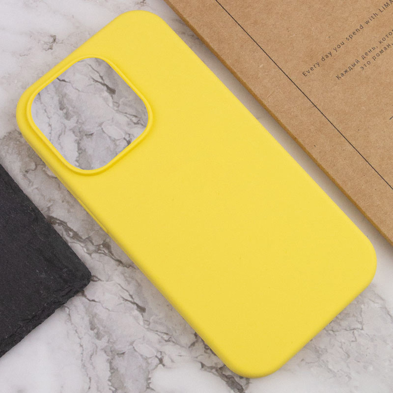 Чехол Silk Full Protective (AA) NO LOGO для Apple iPhone 13 Pro Max (6.7"), Желтый / Yellow 3, Силикон, купить оптом с доставкой