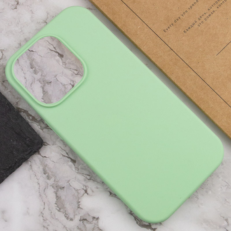 Чехол Silk Full Protective (AA) NO LOGO для Apple iPhone 13 Pro Max (6.7"), Зеленый / Pistachio 4, Силикон, купить оптом с доставкой