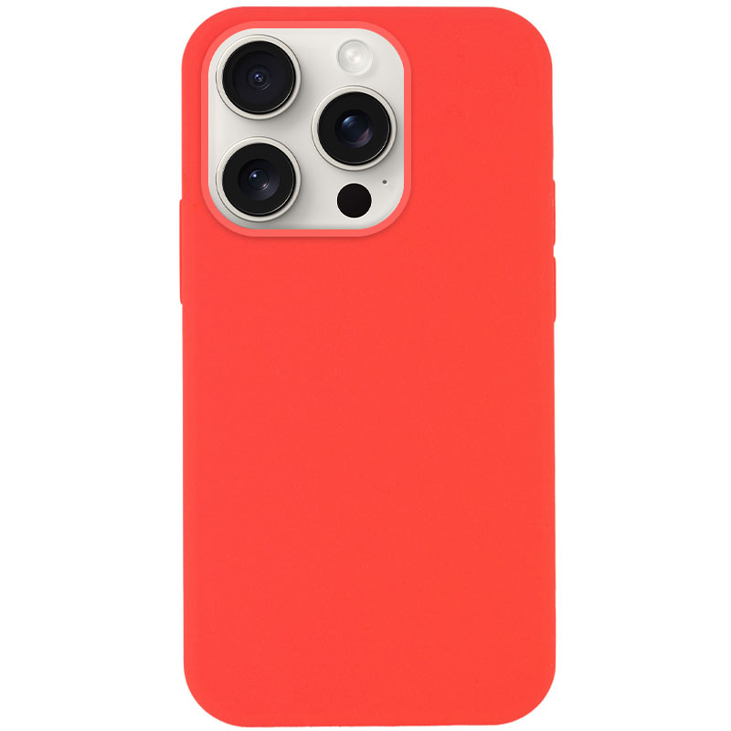 Чехол Silk Full Protective (AA) NO LOGO для Apple iPhone 13 Pro (6.1"), Арбузный / Watermelon red, Силикон, купить оптом с доставкой