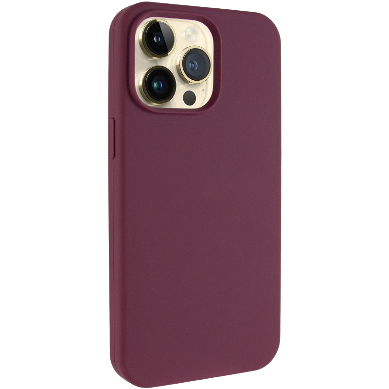Чехол Silk Full Protective (AA) NO LOGO для Apple iPhone 13 Pro (6.1"), Бордовый / Plum, Силикон, купить оптом с доставкой