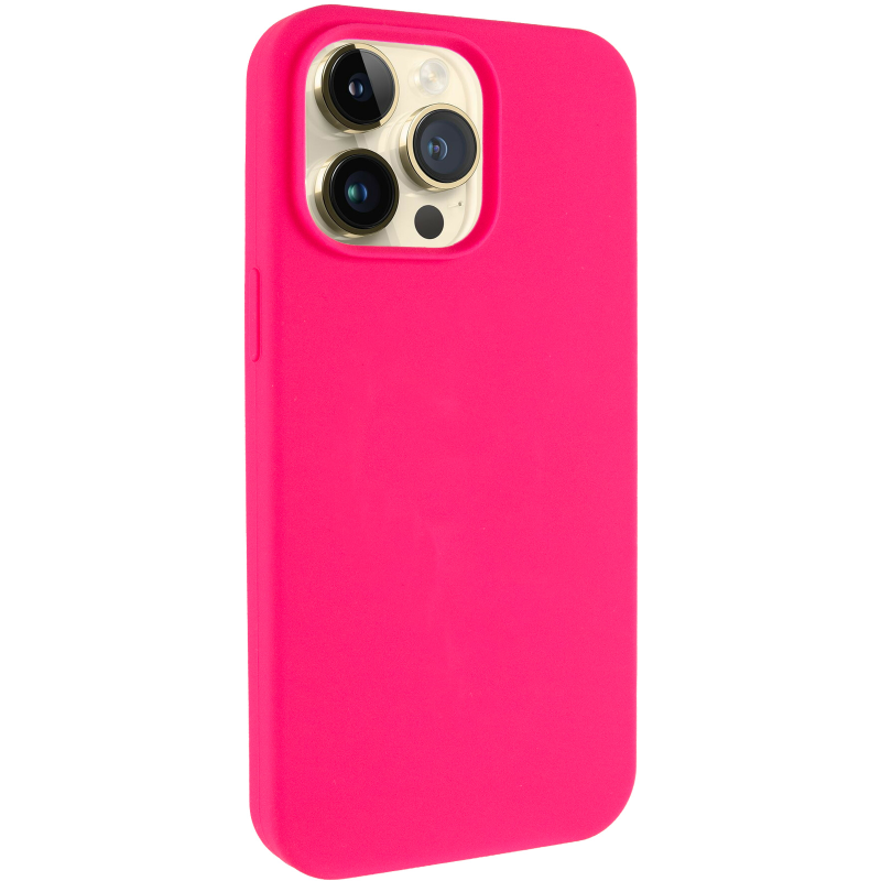 Чехол Silk Full Protective (AA) NO LOGO для Apple iPhone 13 Pro (6.1"), Розовый / Barbie pink, Силикон, купить оптом с доставкой