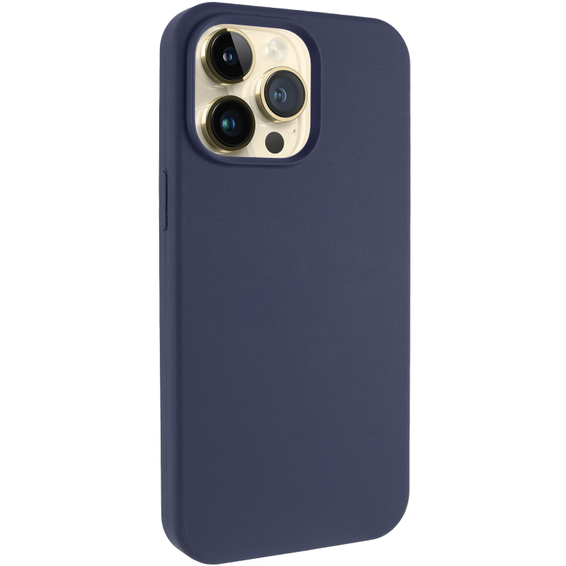 Чехол Silk Full Protective (AA) NO LOGO для Apple iPhone 13 Pro (6.1"), Темно-синий / Midnight blue, Силикон, купить оптом с доставкой