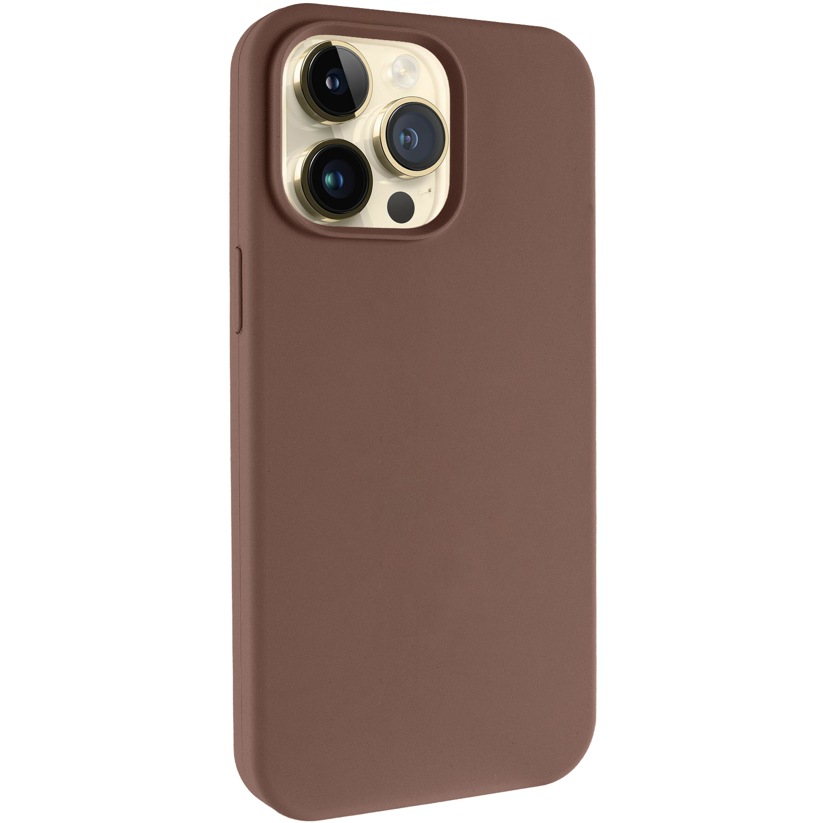 Чехол Silk Full Protective (AA) NO LOGO для Apple iPhone 13 Pro (6.1"), Коричневый / Brown, Силикон, купить оптом с доставкой