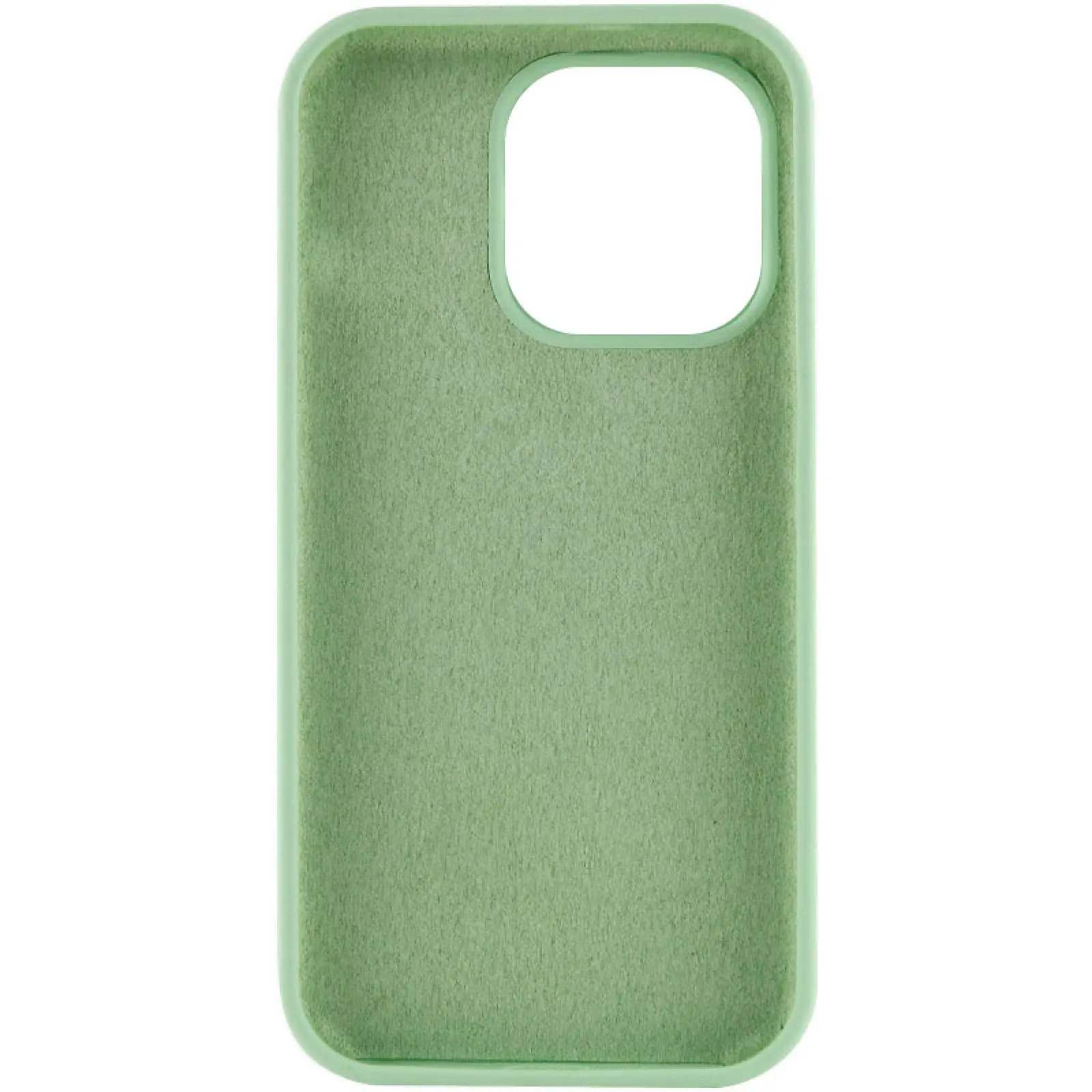Чехол Silicone Case Full Protective (AA) NO LOGO для Apple iPhone 14 Pro (6.1"), Зеленый / Pistachio 2, Силикон, купить оптом с доставкой
