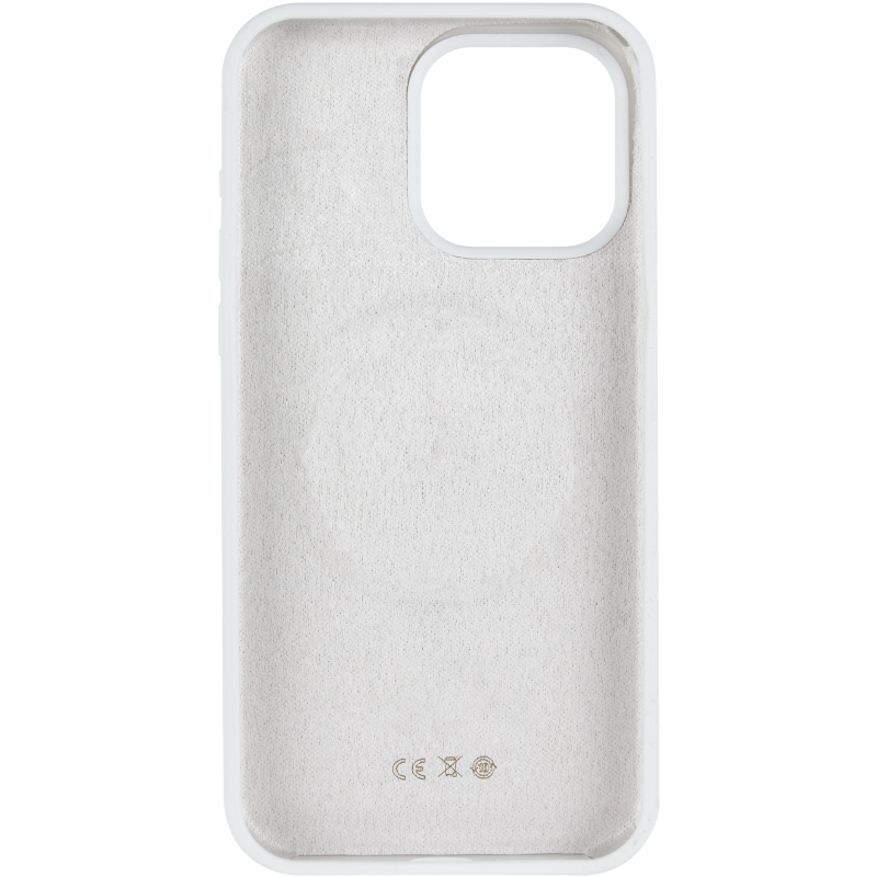 Чехол Silk Full Protective (AA) NO LOGO для Apple iPhone 14 Pro Max (6.7"), Белый / White 2, Силикон, купить оптом с доставкой