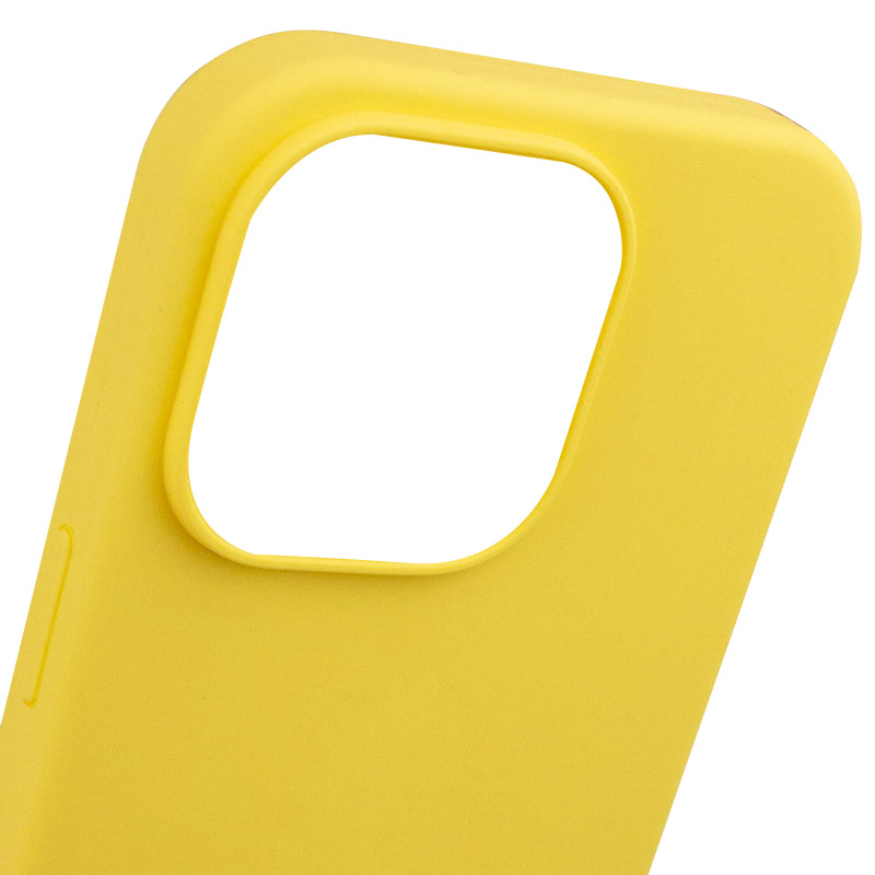 Чехол Silk Full Protective (AA) NO LOGO для Apple iPhone 14 Pro Max (6.7"), Желтый / Yellow 2, Силикон, купить оптом с доставкой