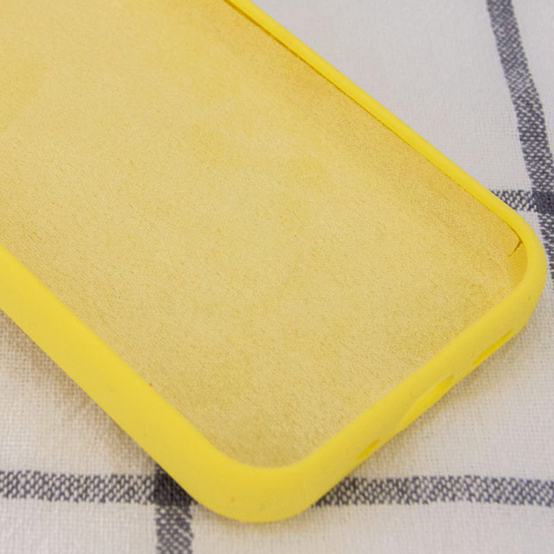 Чехол Silk Full Protective (AA) NO LOGO для Apple iPhone 14 Pro Max (6.7"), Желтый / Yellow 5, Силикон, купить оптом с доставкой