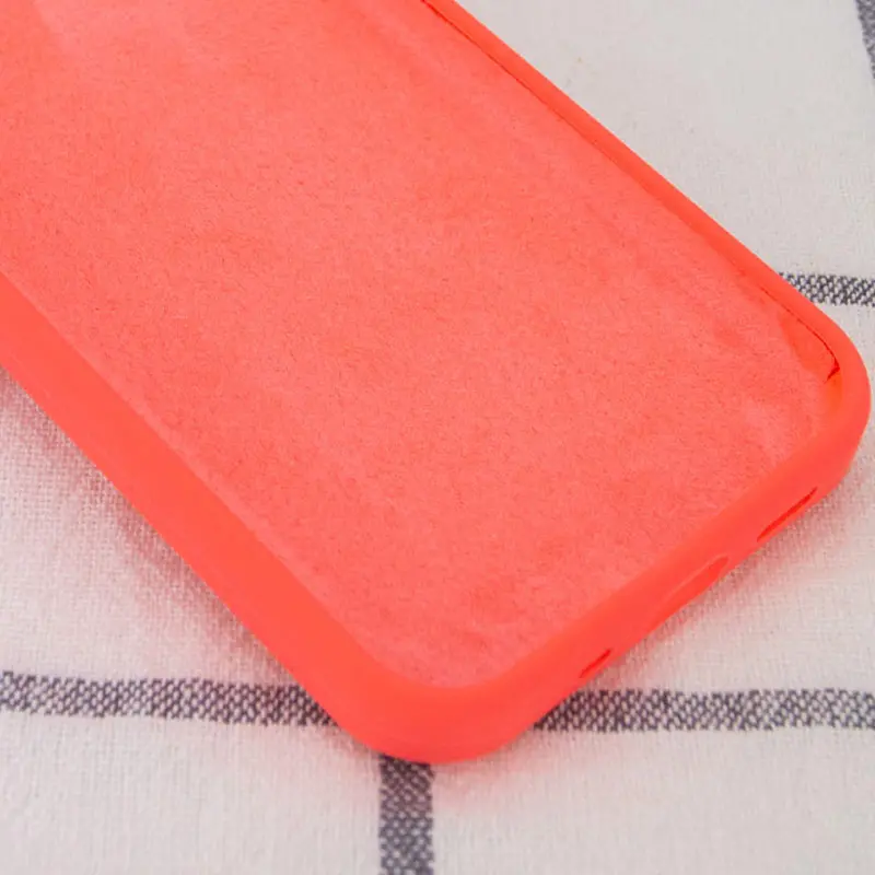 Чехол Silk Full Protective (AA) NO LOGO для Apple iPhone 14 (6.1"), Арбузный / Watermelon red 2, Силикон, купить оптом с доставкой