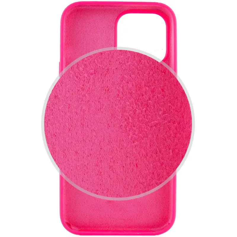 Чехол Silk Full Protective (AA) NO LOGO для Apple iPhone 15 (6.1"), Розовый / Barbie pink 2, Силикон, купить оптом с доставкой