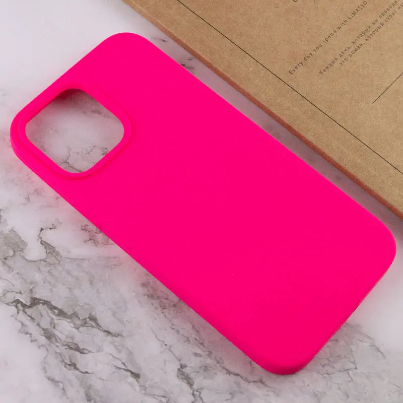 Чехол Silk Full Protective (AA) NO LOGO для Apple iPhone 15 (6.1"), Розовый / Barbie pink 3, Силикон, купить оптом с доставкой