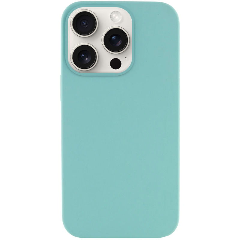Чехол Silk Full Protective (AA) NO LOGO для Apple iPhone 15 Pro (6.1"), Бирюзовый / Marine Green, Силикон, купить оптом с доставкой