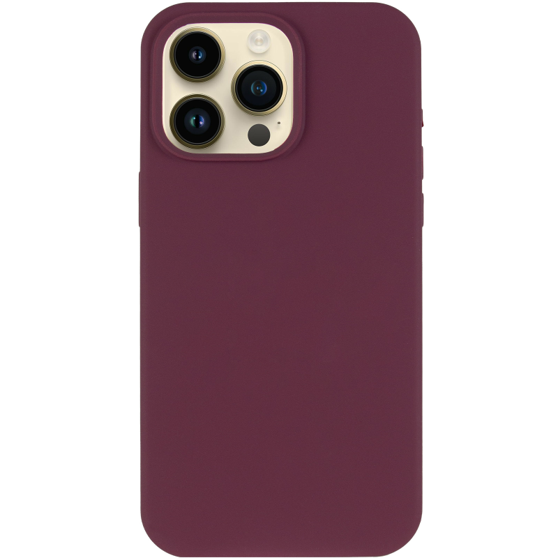 Чехол Silk Full Protective (AA) NO LOGO для Apple iPhone 15 Pro (6.1"), Бордовый / Plum 1, Силикон, купить оптом с доставкой