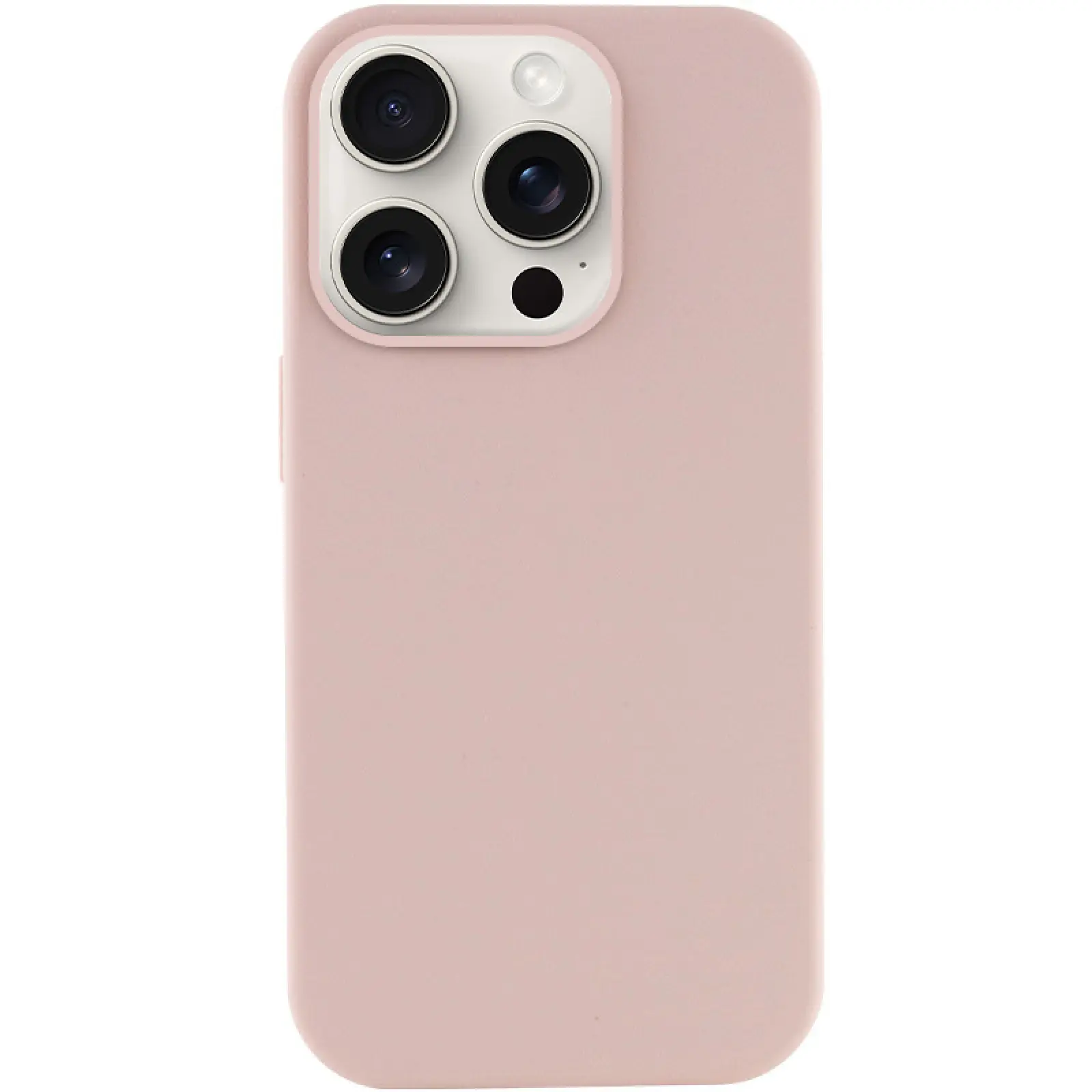 Чехол Silicone Case Full Protective (AA) NO LOGO для Apple iPhone 15 Pro (6.1"), Розовый / Pink Sand, Силикон, купить оптом с доставкой