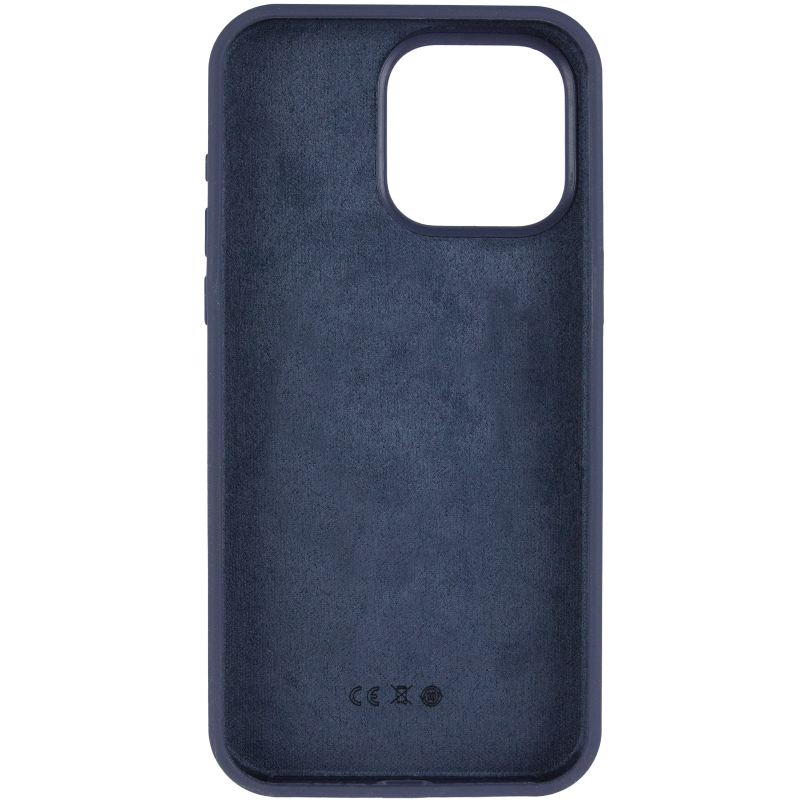 Чехол Silk Full Protective (AA) NO LOGO для Apple iPhone 15 Pro (6.1"), Темно-синий / Midnight blue 2, Силикон, купить оптом с доставкой