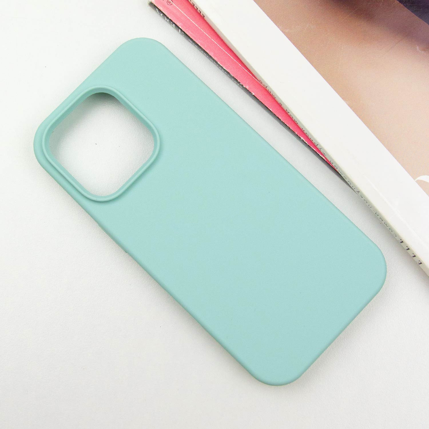 Чохол Silk Full Protective (AA) NO LOGO для Apple iPhone 15 Pro (6.1"), Бірюзовий / Beryl 1, Силікон, купити оптом з доставкою