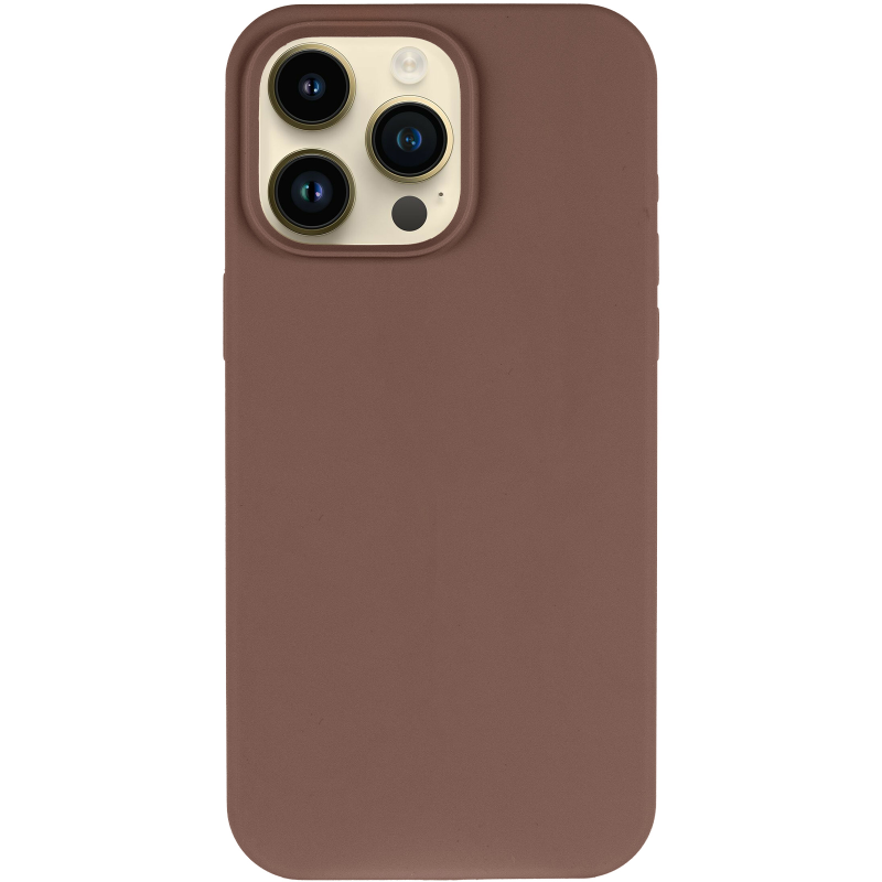 Чехол Silk Full Protective (AA) NO LOGO для Apple iPhone 15 Pro (6.1"), Коричневый / Brown 1, Силикон, купить оптом с доставкой