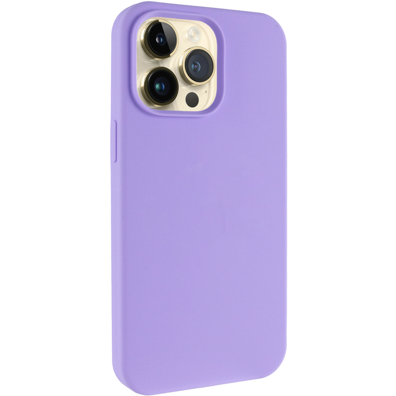 Чехол Silk Full Protective (AA) NO LOGO для Apple iPhone 15 Pro Max (6.7"), Сиреневый / Dasheen, Силикон, купить оптом с доставкой