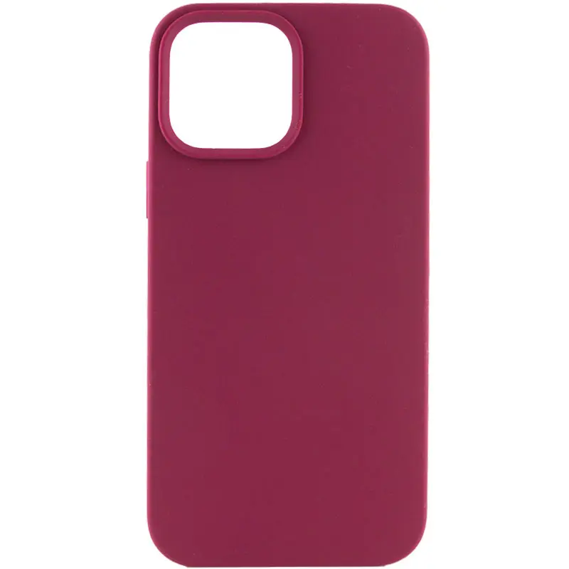 Чехол Silk Full Protective (AA) NO LOGO для Apple iPhone 15 Plus (6.7"), Бордовый / Maroon, Силикон, купить оптом с доставкой