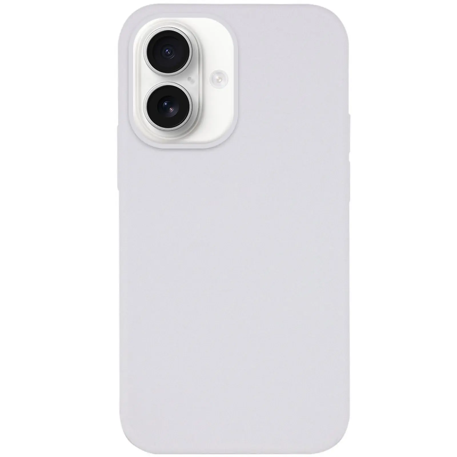 Чехол Silk Full Protective (AA) NO LOGO для Apple iPhone 16 (6.1"), Белый / White, Силикон, купить оптом с доставкой