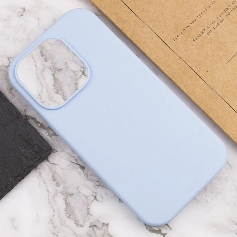 Чехол Silk Full Protective (AA) NO LOGO для Apple iPhone 16 (6.1"), Голубой / Lilac Blue 3, Силикон, купить оптом с доставкой