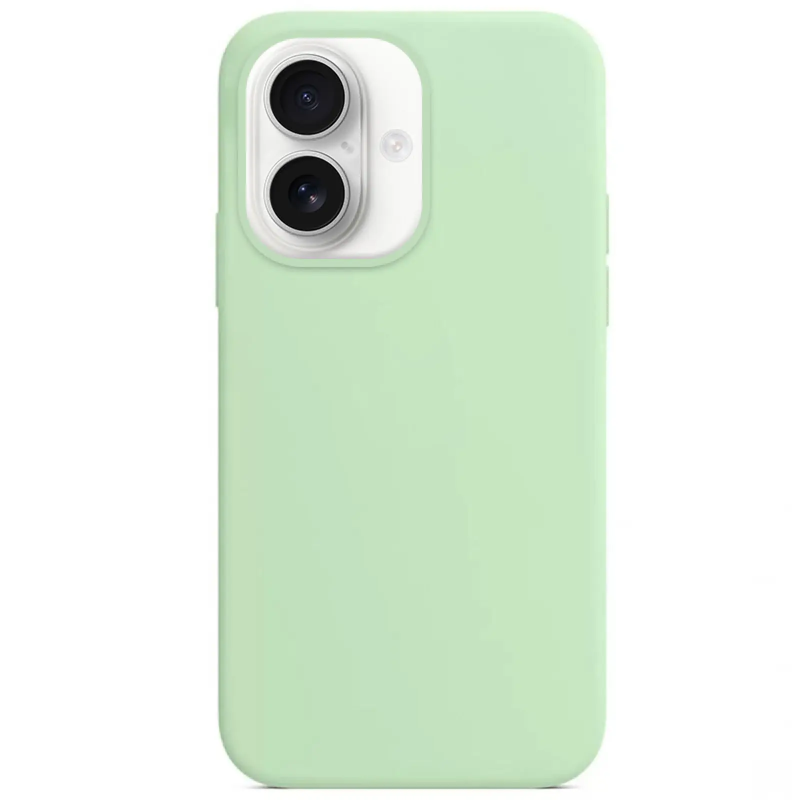 Чохол Silicone Case Full Protective (AA) NO LOGO для Apple iPhone 16 (6.1"), Зелений / Pistachio, Силікон, купити оптом з доставкою