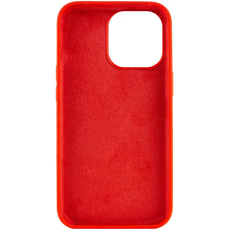 Чехол Silk Full Protective (AA) NO LOGO для Apple iPhone 16 (6.1"), Красный / Red 1, Силикон, купить оптом с доставкой