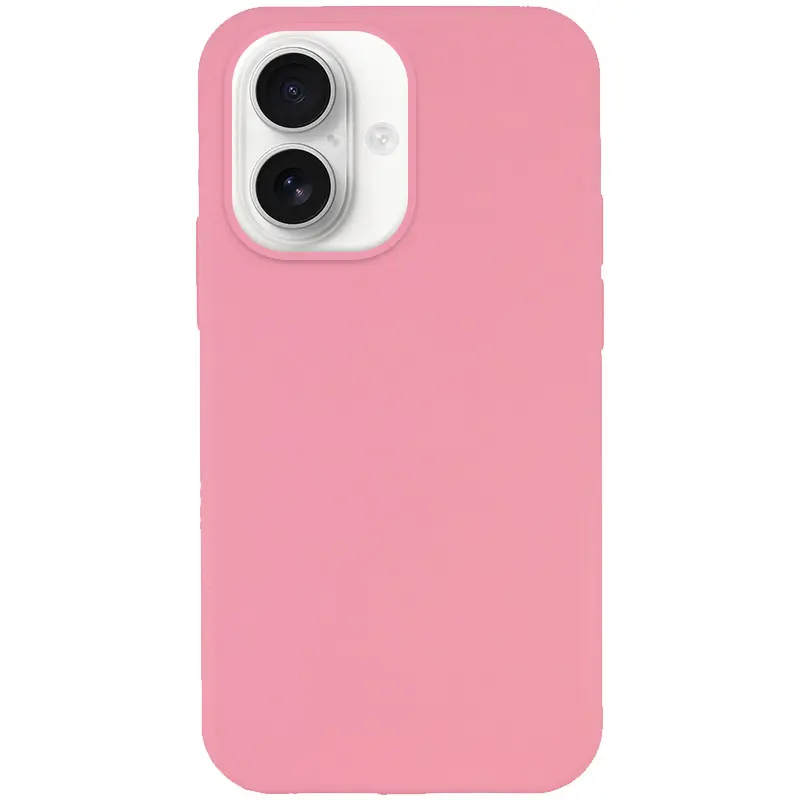 Чехол Silk Full Protective (AA) NO LOGO для Apple iPhone 16 (6.1"), Розовый / Light pink, Силикон, купить оптом с доставкой