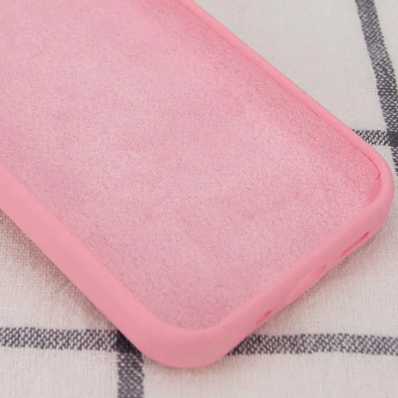 Чехол Silk Full Protective (AA) NO LOGO для Apple iPhone 16 (6.1"), Розовый / Light pink 1, Силикон, купить оптом с доставкой