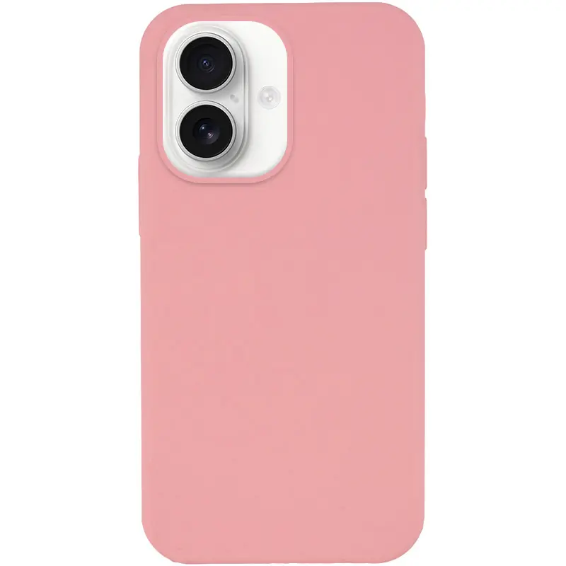 Чехол Silk Full Protective (AA) NO LOGO для Apple iPhone 16 (6.1"), Розовый / Pink, Силикон, купить оптом с доставкой