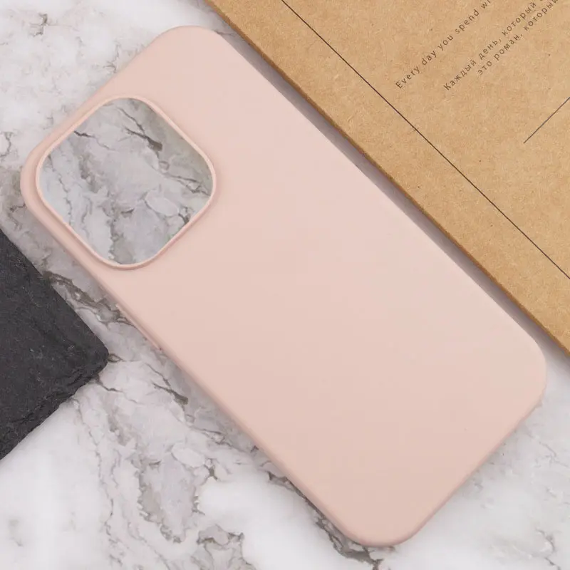 Чехол Silk Full Protective (AA) NO LOGO для Apple iPhone 16 (6.1"), Розовый / Pink Sand 4, Силикон, купить оптом с доставкой