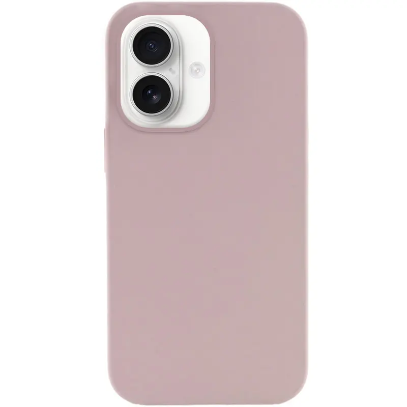 Чехол Silk Full Protective (AA) NO LOGO для Apple iPhone 16 (6.1"), Серый / Lavender, Силикон, купить оптом с доставкой