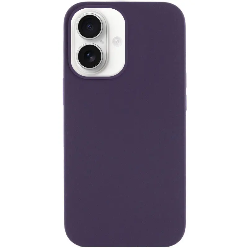 Чохол Silk Full Protective (AA) NO LOGO для Apple iPhone 16 (6.1"), Фіолетовий / Elderberry, Силікон, купити оптом з доставкою