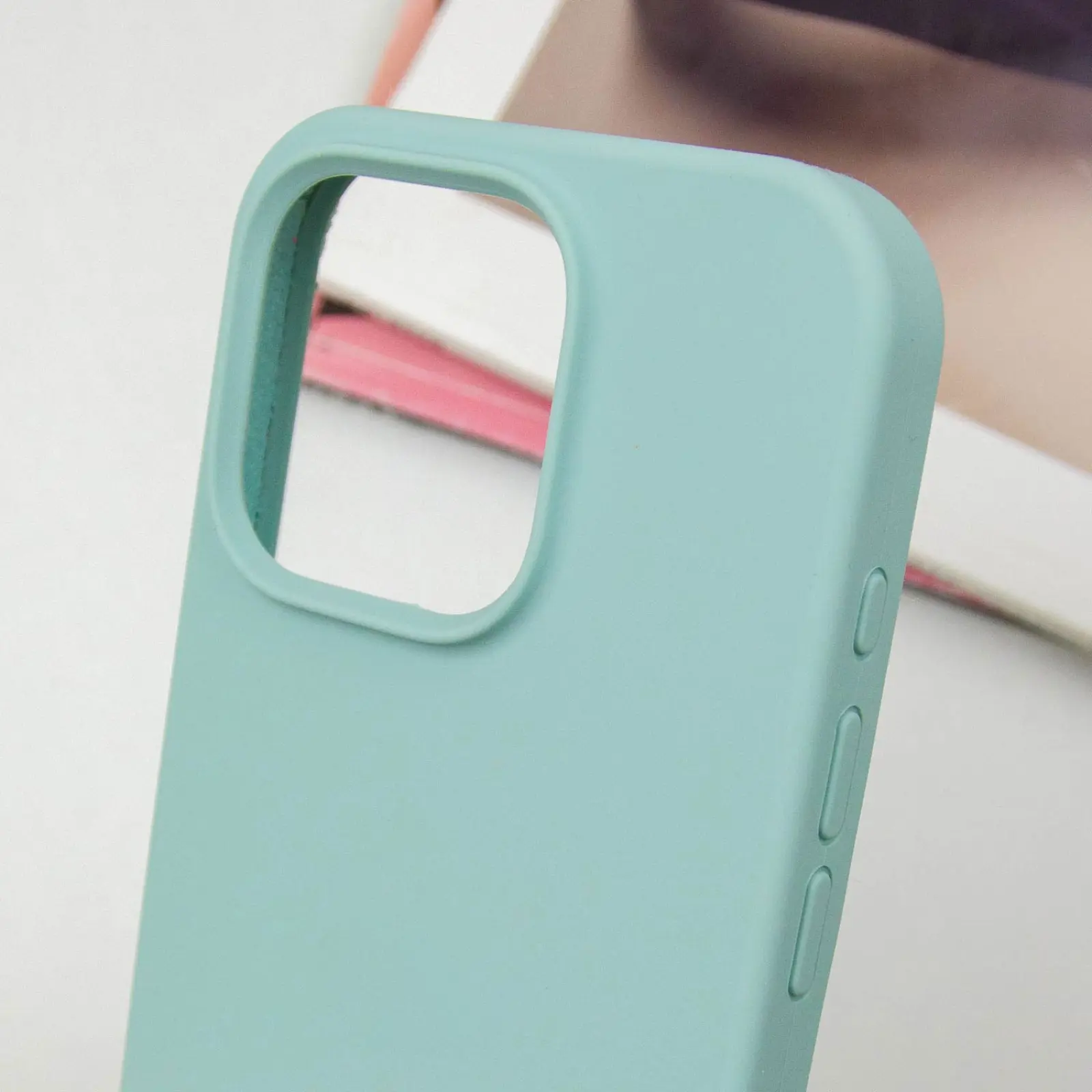Чохол Silicone Case Full Protective (AA) NO LOGO для Apple iPhone 16 (6.1"), Бірюзовий / Beryl 3, Силікон, купити оптом з доставкою