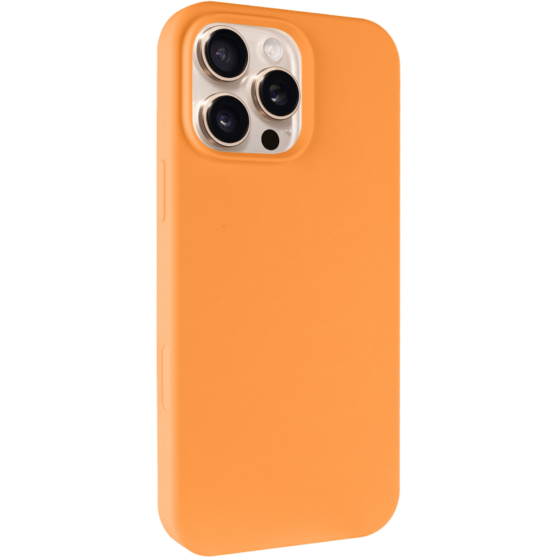 Чехол Silk Full Protective (AA) NO LOGO для Apple iPhone 16 Pro (6.3"), Оранжевый / Orange, Силикон, купить оптом с доставкой