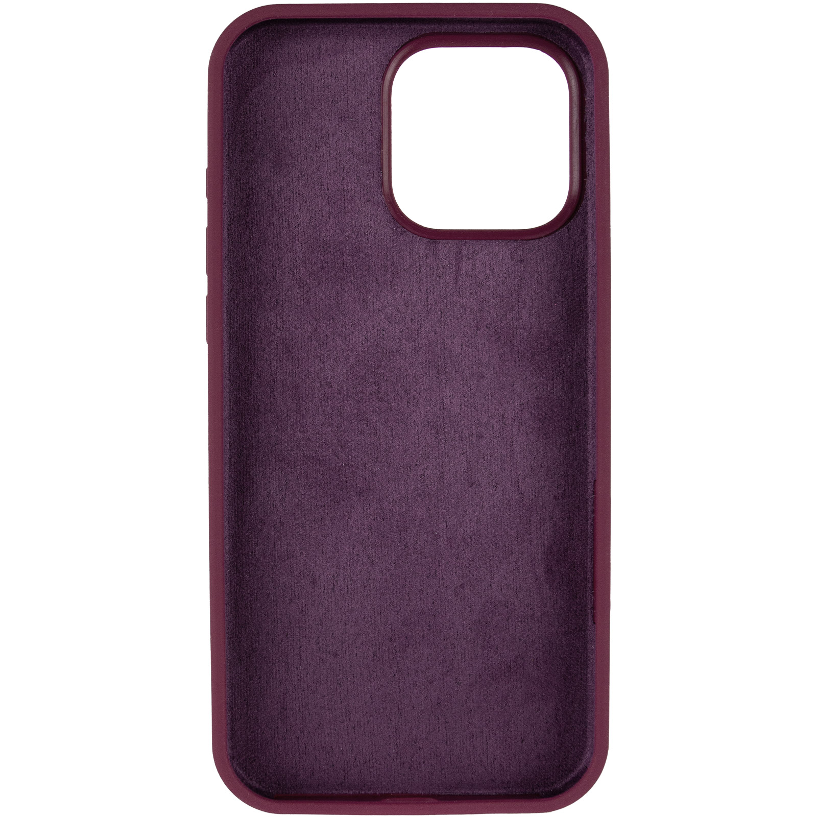 Чехол Silk Full Protective (AA) NO LOGO для Apple iPhone 16 Pro (6.3"), Бордовый / Plum 2, Силикон, купить оптом с доставкой