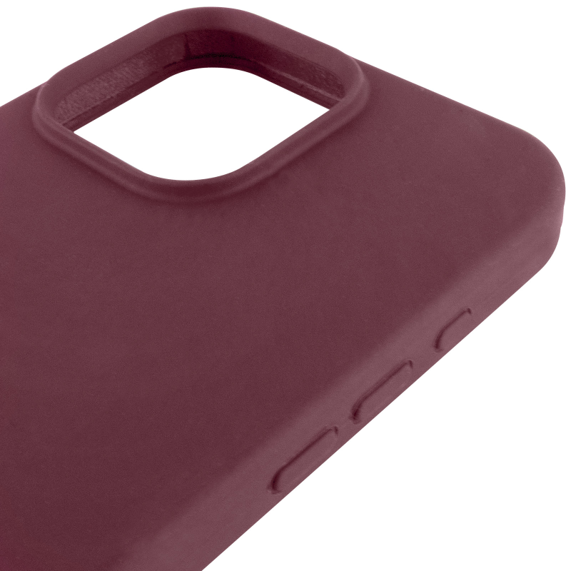 Чехол Silk Full Protective (AA) NO LOGO для Apple iPhone 16 Pro (6.3"), Бордовый / Plum 3, Силикон, купить оптом с доставкой