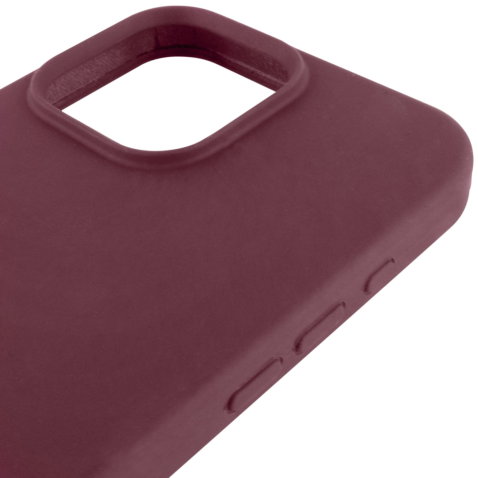 Чехол Silk Full Protective (AA) NO LOGO для Apple iPhone 16 Pro (6.3"), Бордовый / Plum 3, Силикон, купить оптом с доставкой