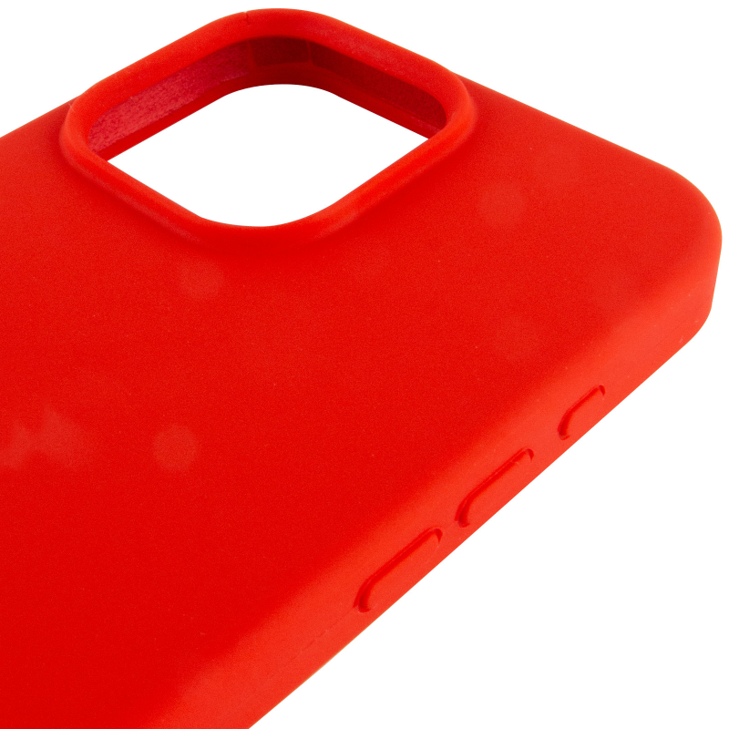 Чехол Silk Full Protective (AA) NO LOGO для Apple iPhone 16 Pro (6.3"), Красный / Red 3, Силикон, купить оптом с доставкой