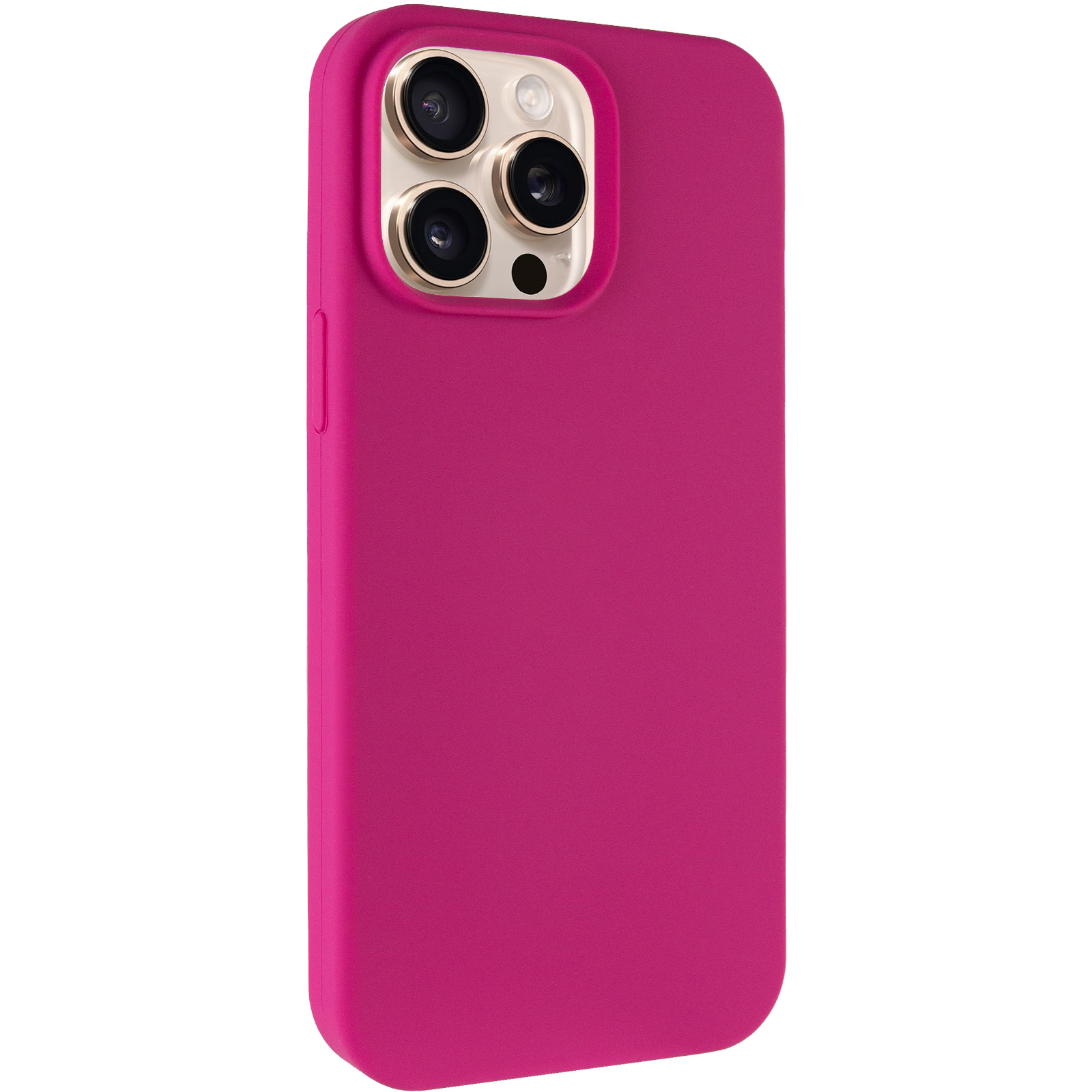 Чехол Silk Full Protective (AA) NO LOGO для Apple iPhone 16 Pro (6.3"), Малиновый / Dragon Fruit, Силикон, купить оптом с доставкой