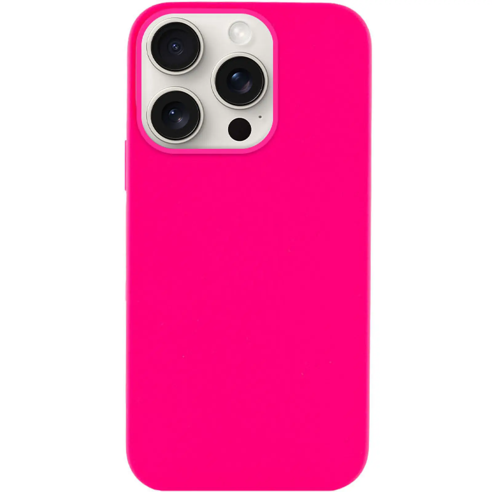 Чехол Silicone Case Full Protective (AA) NO LOGO для Apple iPhone 16 Pro (6.3"), Розовый / Barbie pink, Силикон, купить оптом с доставкой