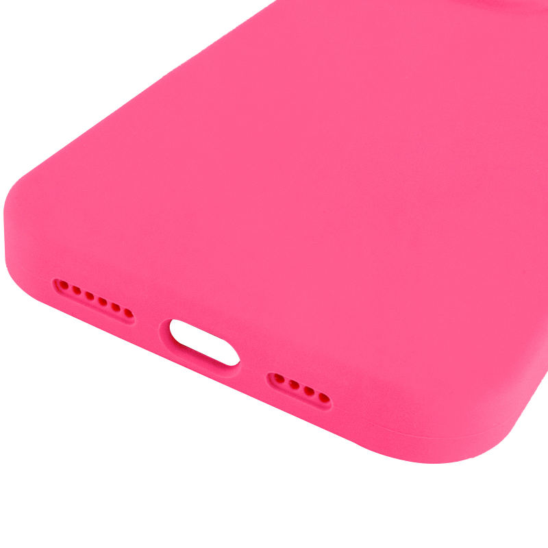 Чехол Silk Full Protective (AA) NO LOGO для Apple iPhone 16 Pro (6.3"), Розовый / Barbie pink 4, Силикон, купить оптом с доставкой