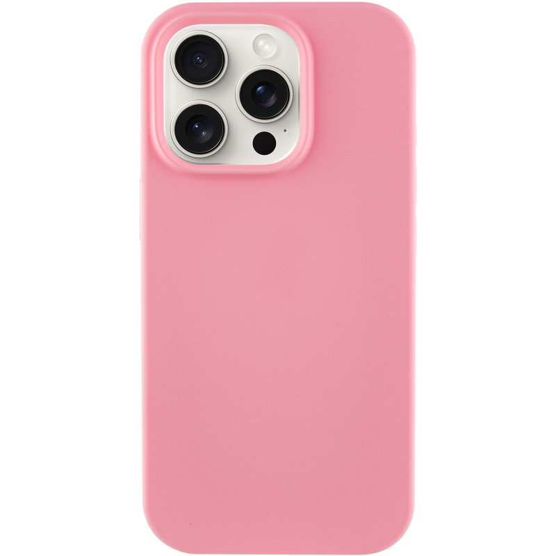 Чехол Silk Full Protective (AA) NO LOGO для Apple iPhone 16 Pro (6.3"), Розовый / Light pink 1, Силикон, купить оптом с доставкой