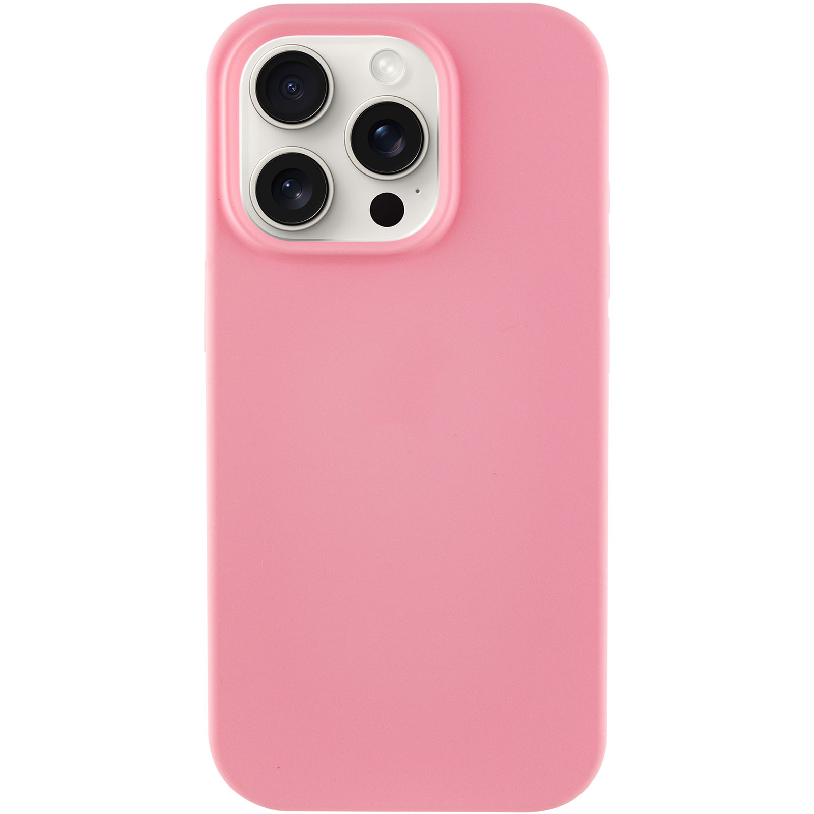 Чехол Silk Full Protective (AA) NO LOGO для Apple iPhone 16 Pro (6.3"), Розовый / Light pink 1, Силикон, купить оптом с доставкой